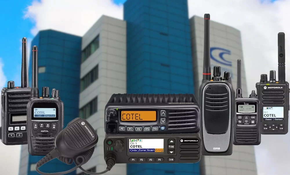 A range of Cotel Sitemaster 2 way radio systems, supplied to educational organisations. Within education, wireless technology makes a great improvement in communications, services and more, providing great support for any department of any business.